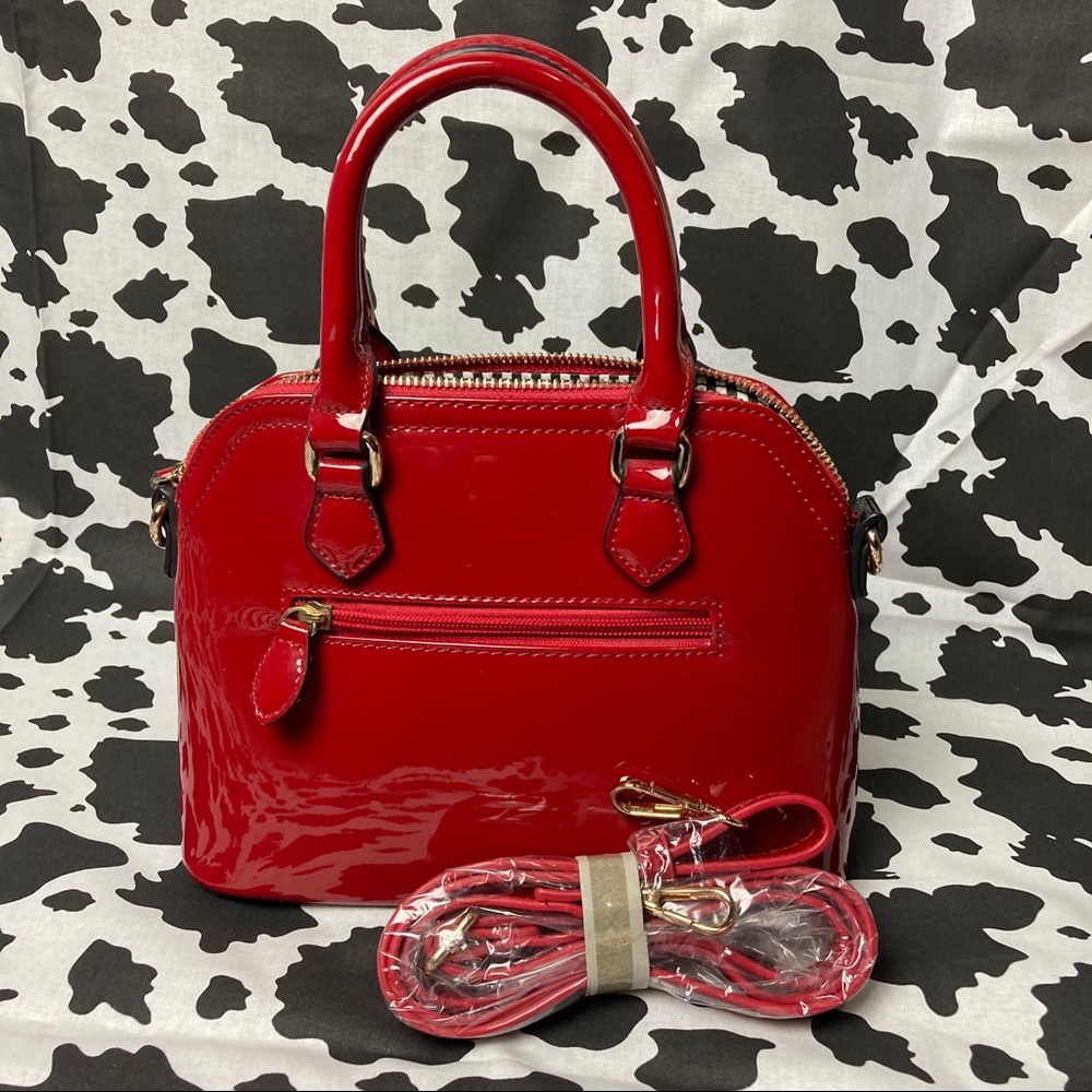 Cherry Red Glossy Purse